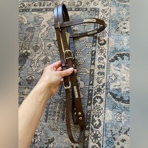 Brown Leather headstall